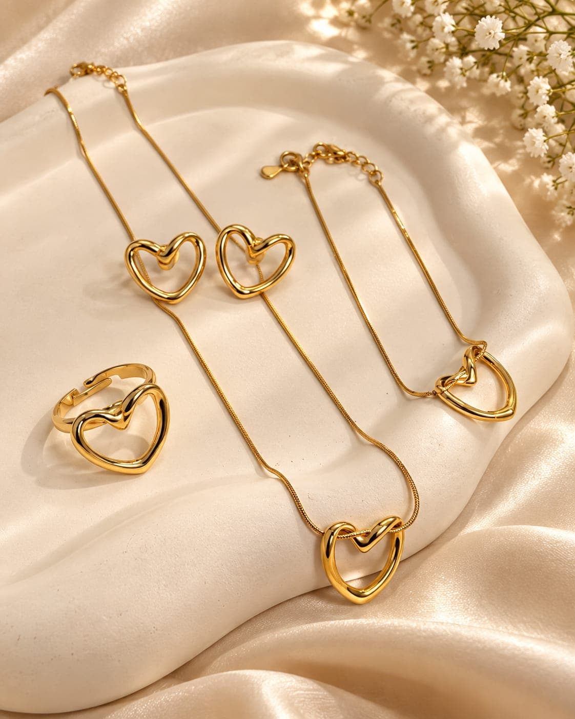 Heart Jewellery Set